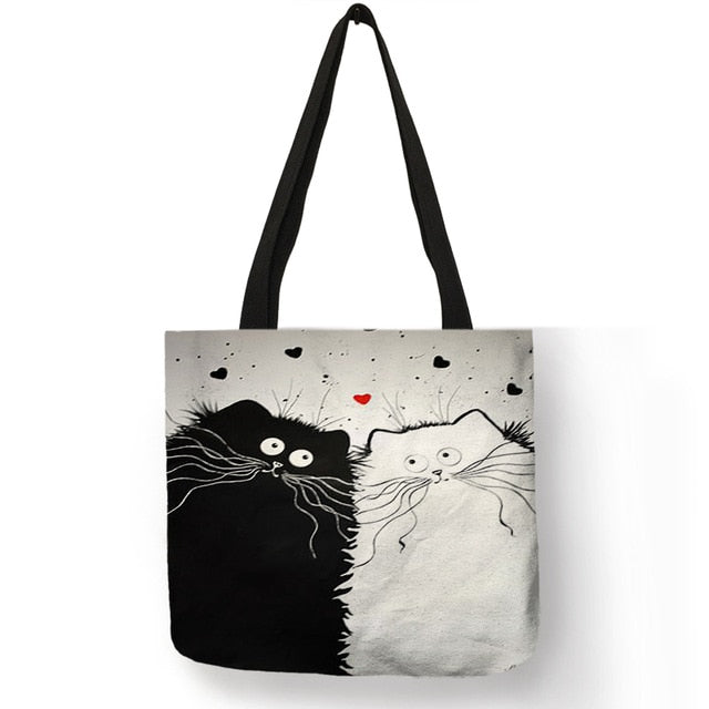 Cat Printing Women Handbag