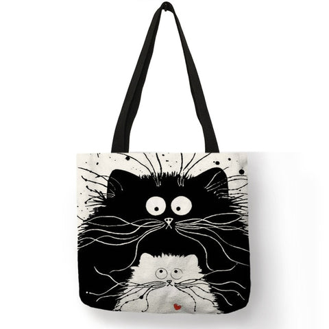 Cat Printing Women Handbag