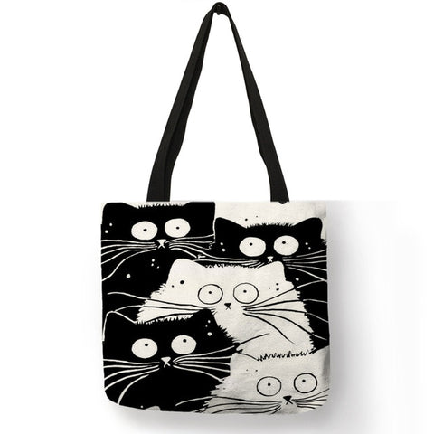 Cat Printing Women Handbag