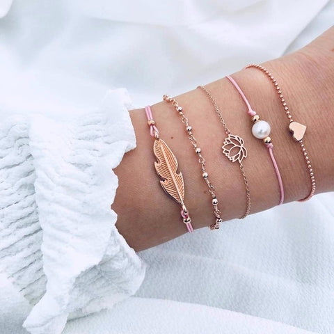 Handmade Weave Heart Bracelet