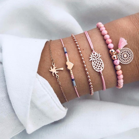 Handmade Weave Heart Bracelet