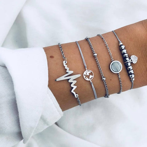 Handmade Weave Heart Bracelet