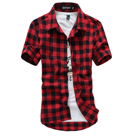 Red And Black Men Shirt
