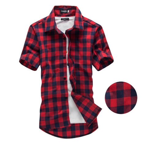 Red And Black Men Shirt