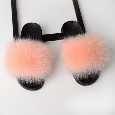 Women  Furry Flat Sandals