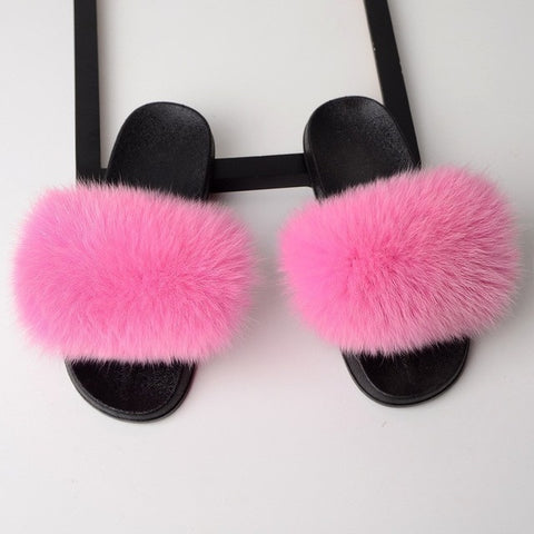 Women  Furry Flat Sandals