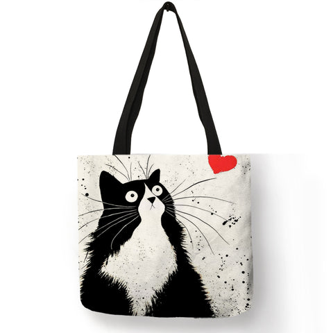 Cat Printing Women Handbag